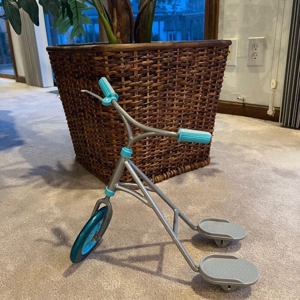 American Girl Sporty Scooter Teal Silver 18 Inch Doll Accessory Retired 2009 New
